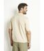 Polo zippé uni manches courtes coton cardé-2