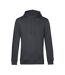 Pull À Capuche Biologique Pour Hommes Anthracite B&C-1