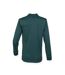Henbury Adults Unisex Long Sleeve Coolplus Piqu Polo Shirt (Bottle Green)