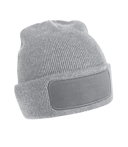 Beechfield Unisex Plain Winter Beanie Hat / Headwear (Ideal for Printing) (Heather Grey)