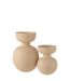 Vase Déco en Métal Thibault 45cm Beige-2
