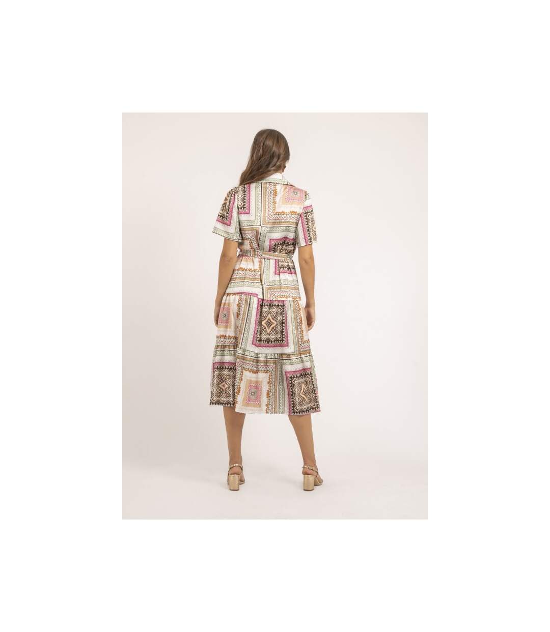 Robe longue motifs ILLUZI - Dona X Lisa-2