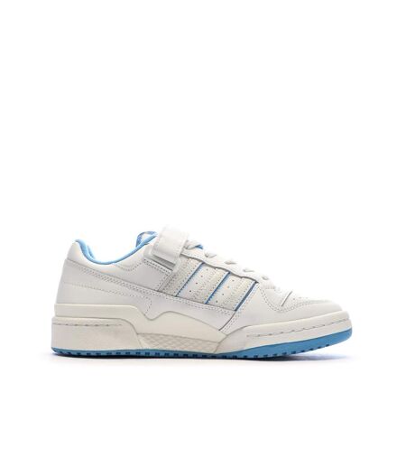 Baskets blanche/bleu adidas forum low