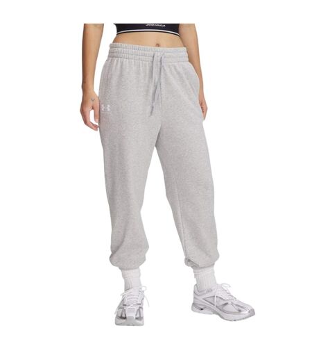 Womens/ladies Rival Terrycloth Joggers Frost Gray Under Armour