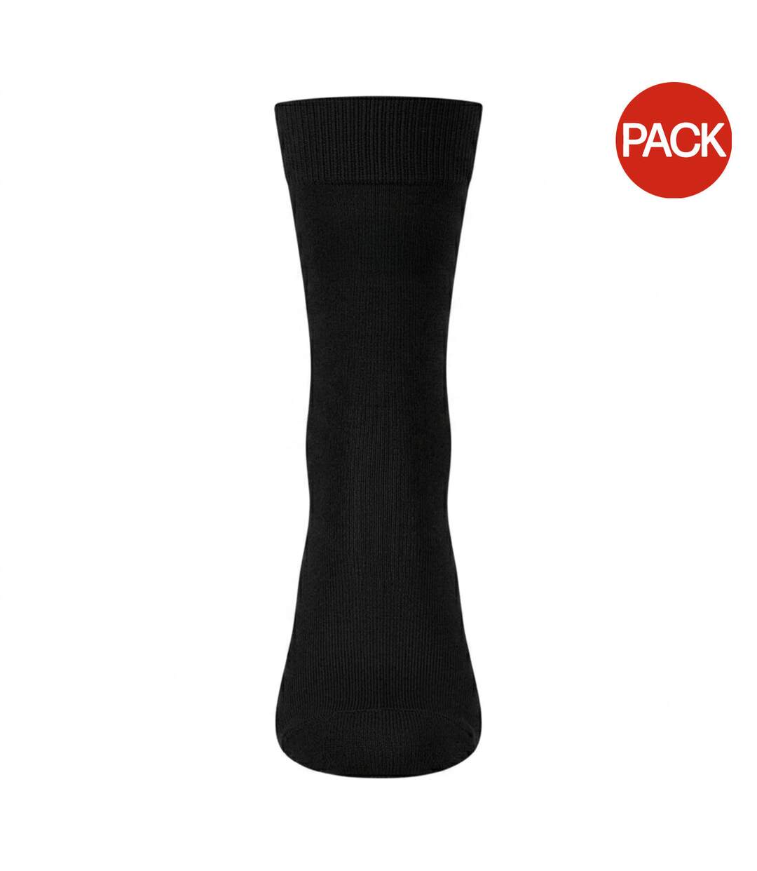 Lot De 2  Chaussettes Motif/style Uni Homme Noir Boss-1
