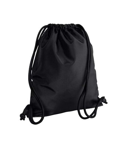Bagbase Icon Drawstring Bag/Gymsac (Pack of 2) (Black/Black) (One Size)