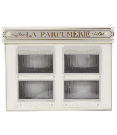 Coffret 4 Bougies Parfumées Parfumerie 35g Blanc