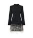 Robe Courte Manches Longues Fête Motif/style Perle Femme Noir Muse-2