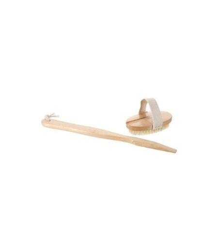 Brosse à Dos en Bois Détachable 43cm Naturel