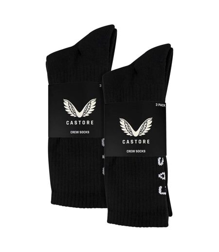 6 Pairs Mens Crew Socks Sports Training Gym Everyday Black White Socks