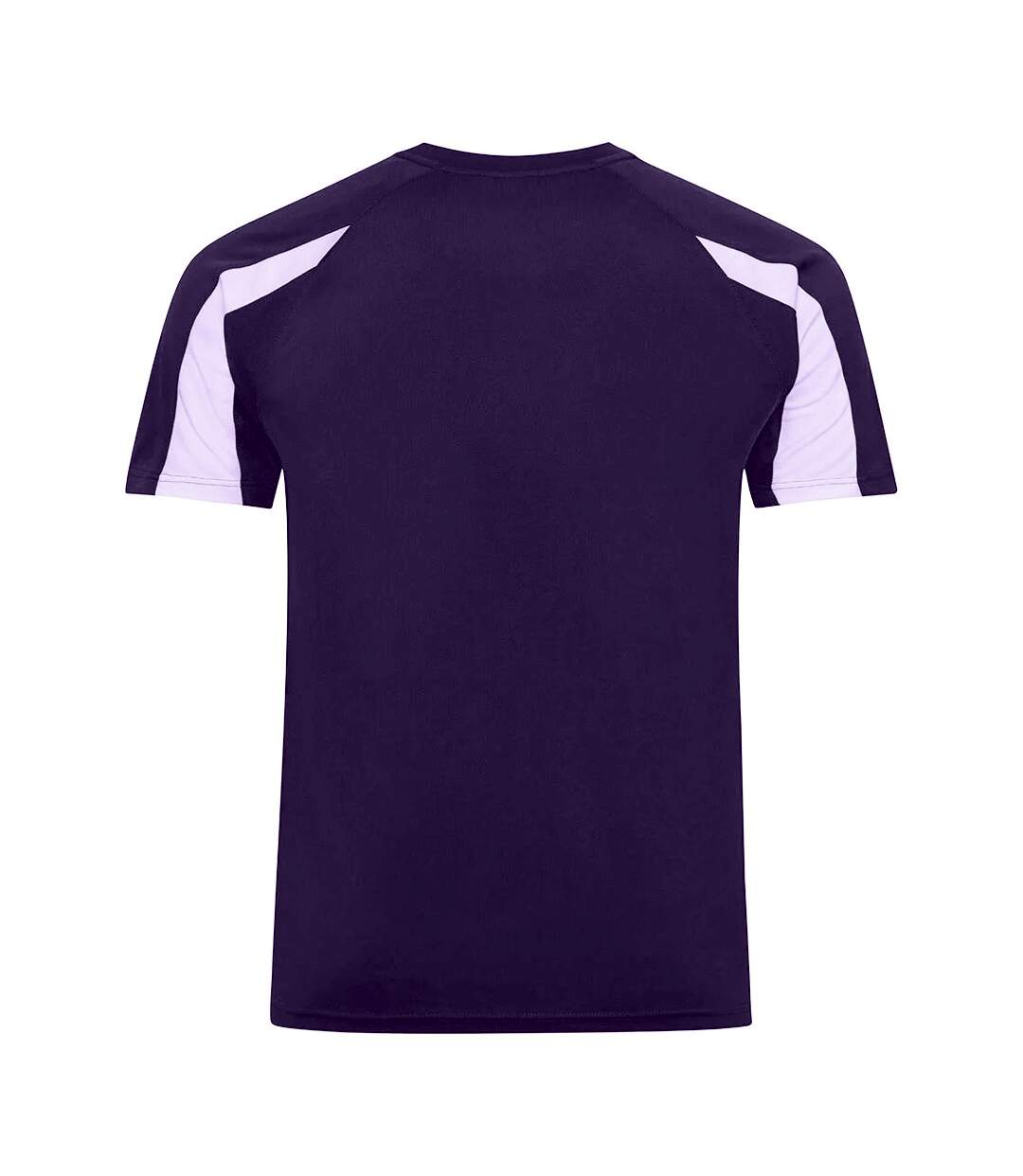 T-shirt homme violet / blanc AWDis Cool