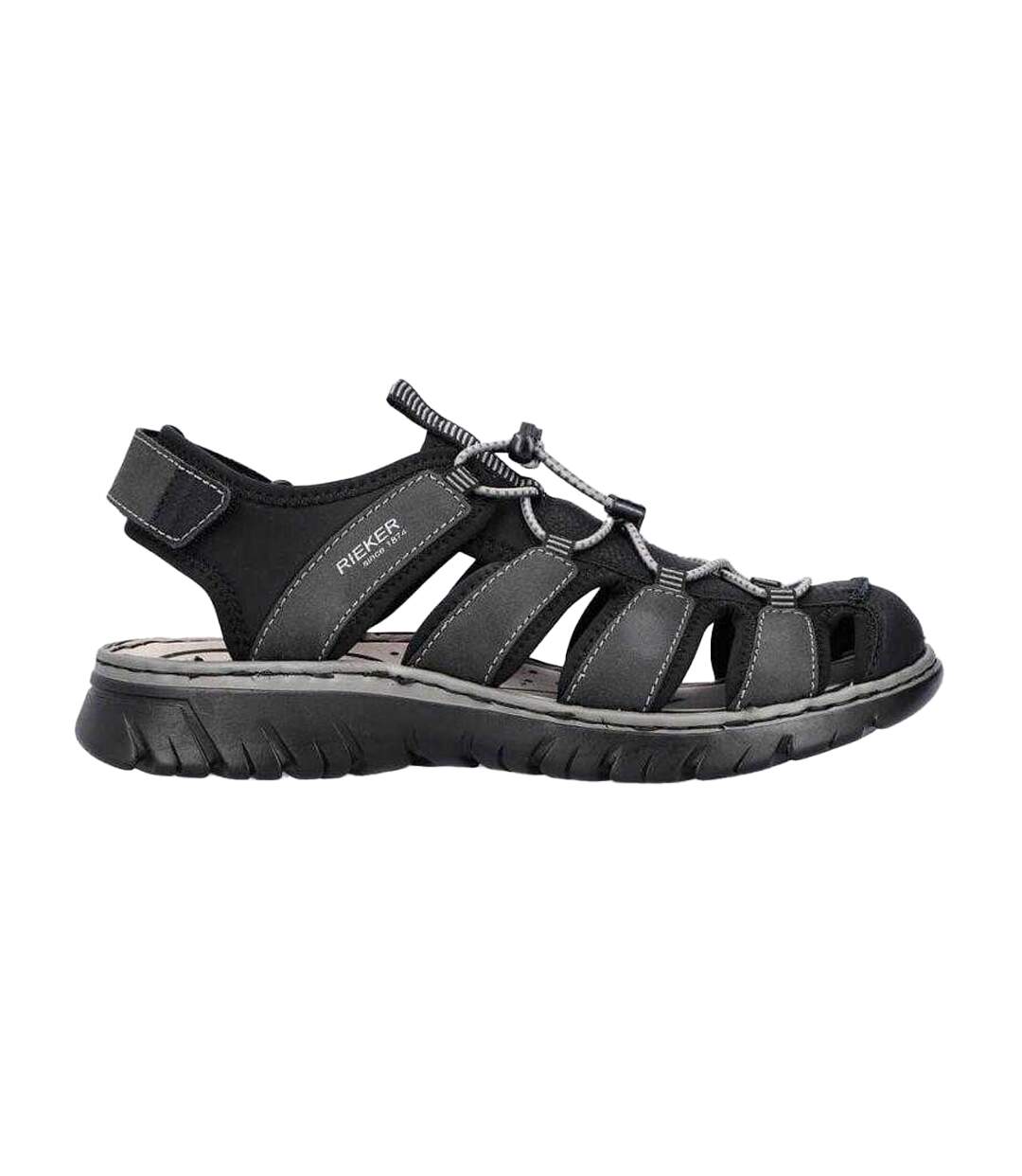 Sandales Homme Noir Rieker-4