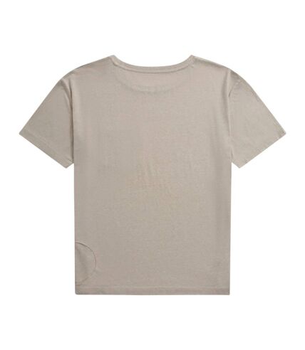 Animal Womens/Ladies Elena Marl Natural Cotton T-Shirt (Off White) - UTMW1996