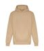 Sweat à capuche signature adulte beige Awdis-1