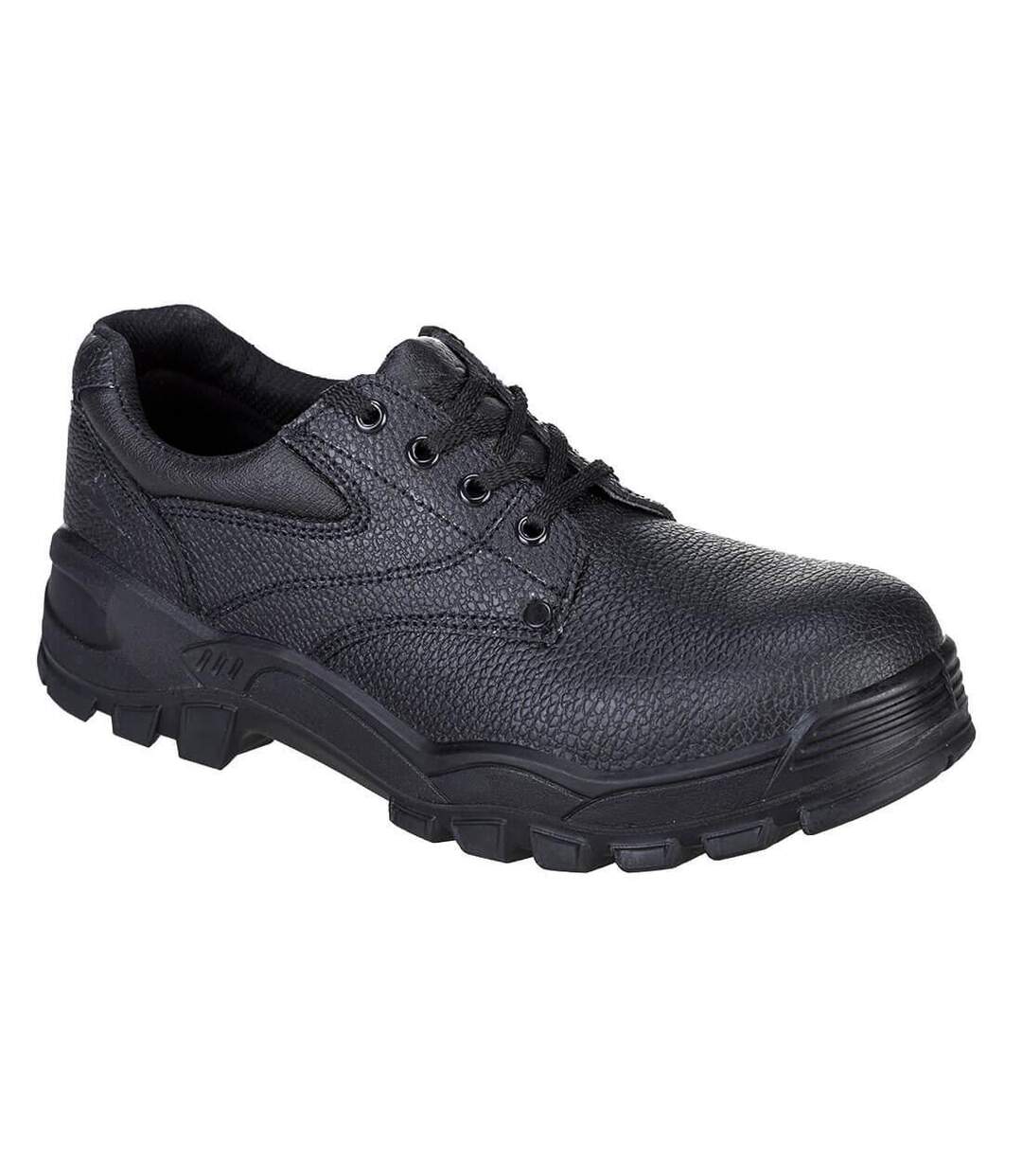 Unisex adult steelite leather safety shoes black Portwest-1