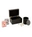 Boîte Jeux de Cartes Ezra 17cm Noir-1