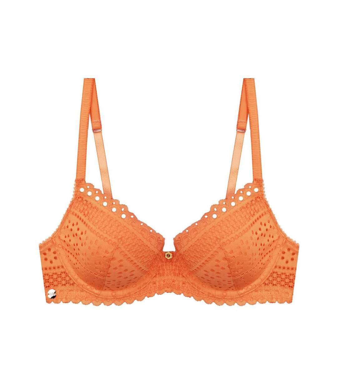 Soutien-gorge ampliforme coque moulée orange Tendance