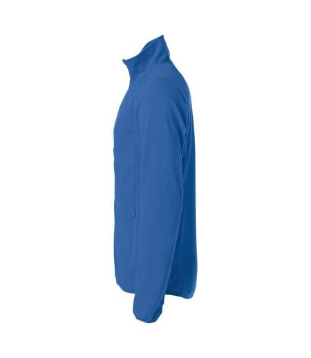 Mens Basic Microfleece Fleece Jacket Royal Blue Clique