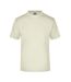 T-shirt Medium Adulte Beige Gris James And Nicholson-1