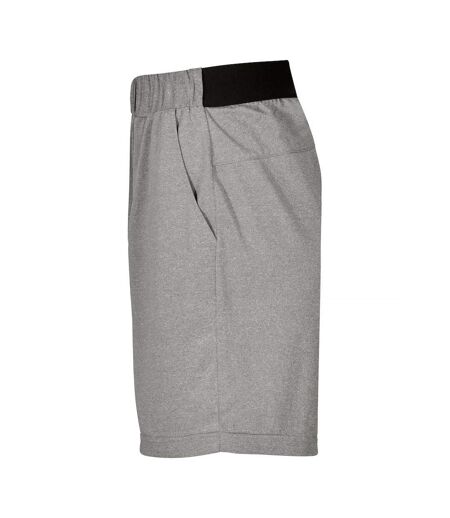 Clique Unisex Adult Plain Active Shorts (Grey Melange)