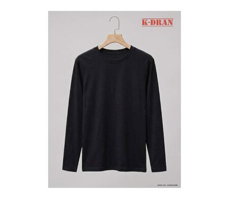Tee-shirt Manches Longues Homme K-Dran KH0008N Noir