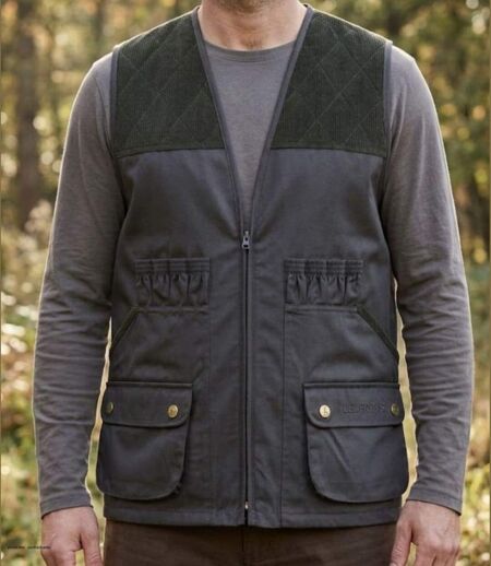 Gilet de Chasse LEDERTYS Classic LY0200 – Déperlant, Carnier PVC et Liberté de Mouvement