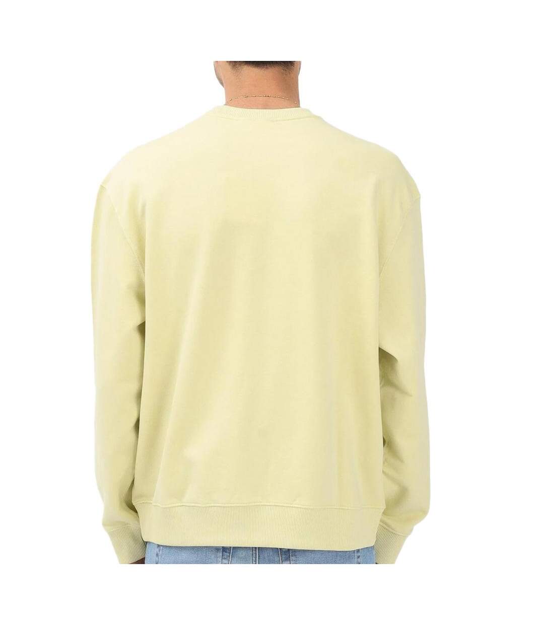 Sweat jaune homme calvin klein jeans ls 350terry-2