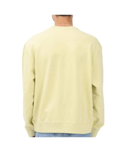 Sweat jaune homme calvin klein jeans ls 350terry