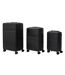 Lot de 3 Valises Rigides Acapulco 76cm Noir-1