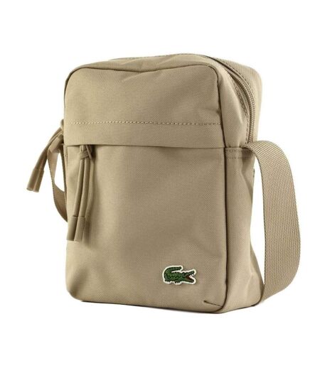Sacoche beige/kaki clair mixte lacoste neocroc