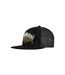 Casquette trucker avec filet visère plate bi-matière Inked Snap Rock'n Free Life-1