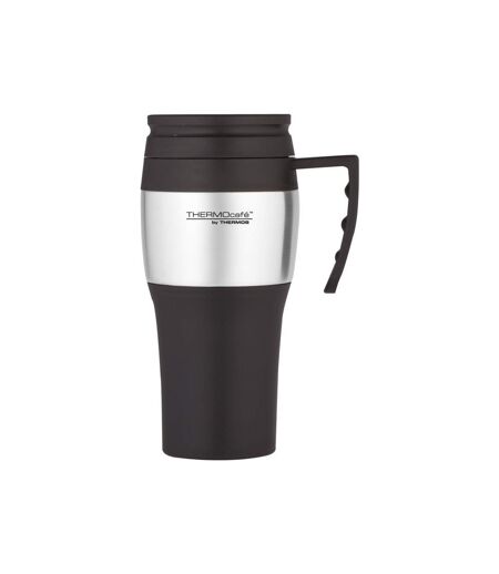 Travel mug with lid one size black ThermoCafe