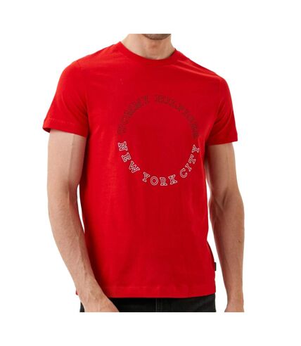 T-shirt Rouge Homme Tommy Hilfiger Monotype Roundle