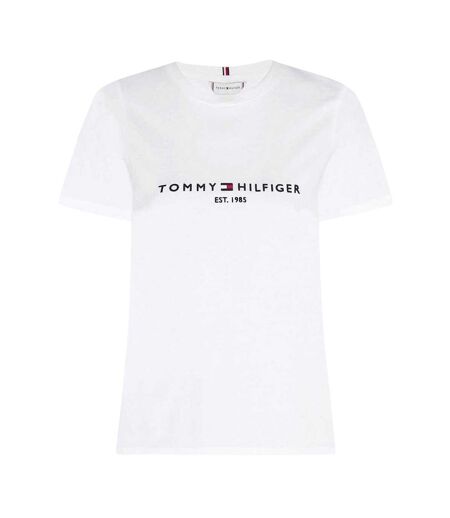 T-shirt Motif/style Logo Essential Femme Blanc Tommy Hilfiger