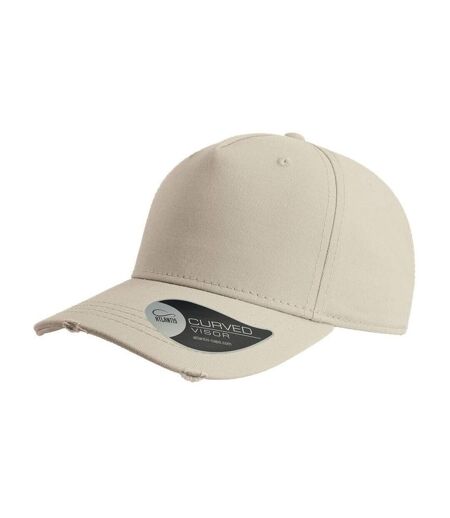 Atlantis Cargo Weathered Visor 5 Panel Cap (Stone) - UTAB170