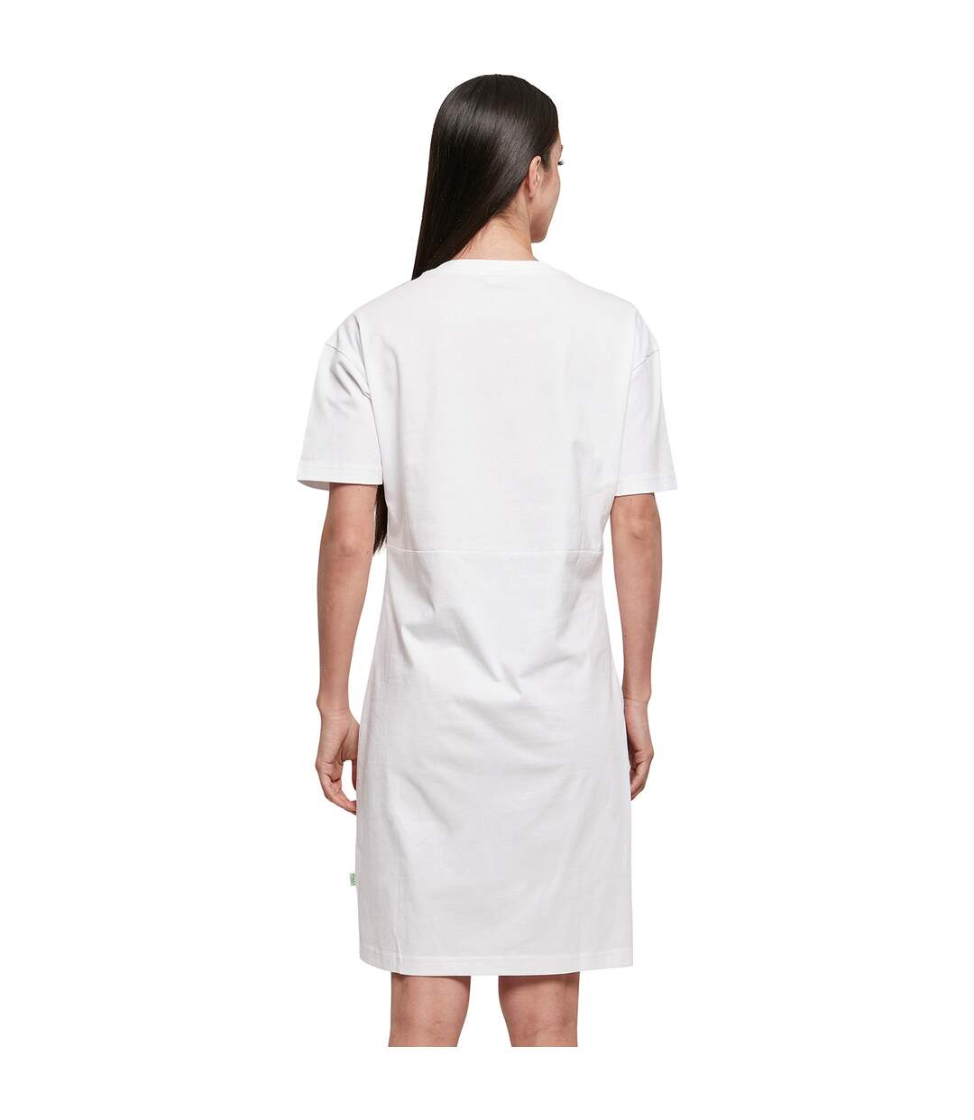 Robe t-shirt femme blanc Build Your Brand-2