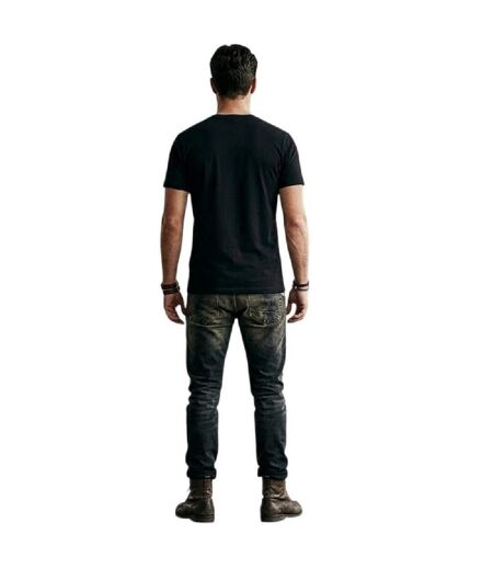T-shirt Motif/style Angleterre World Cup Homme Noir Jaune AWD