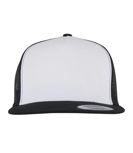 Casquette Trucker Motif/style Uni Classic Adulte Noir Blanc Flexfit