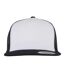 Casquette Trucker Motif/style Uni Classic Adulte Noir Blanc Flexfit-4