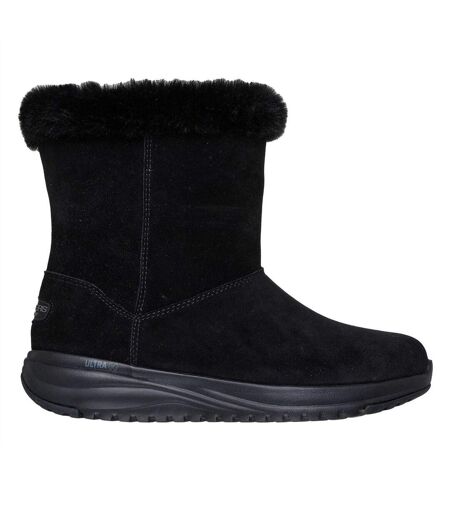 Womens/ladies On The Go Stellar Sweet Bliss High Top Trainers Black Skechers