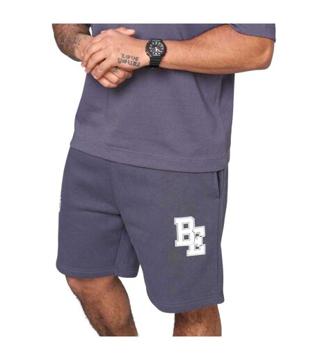 Mens Fleece Sweat Shorts Thunder Grey Blank Essentials