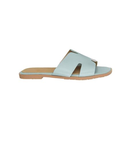 Womens/ladies Mae Instep Strap Sandals Baby Blue Where´s That From