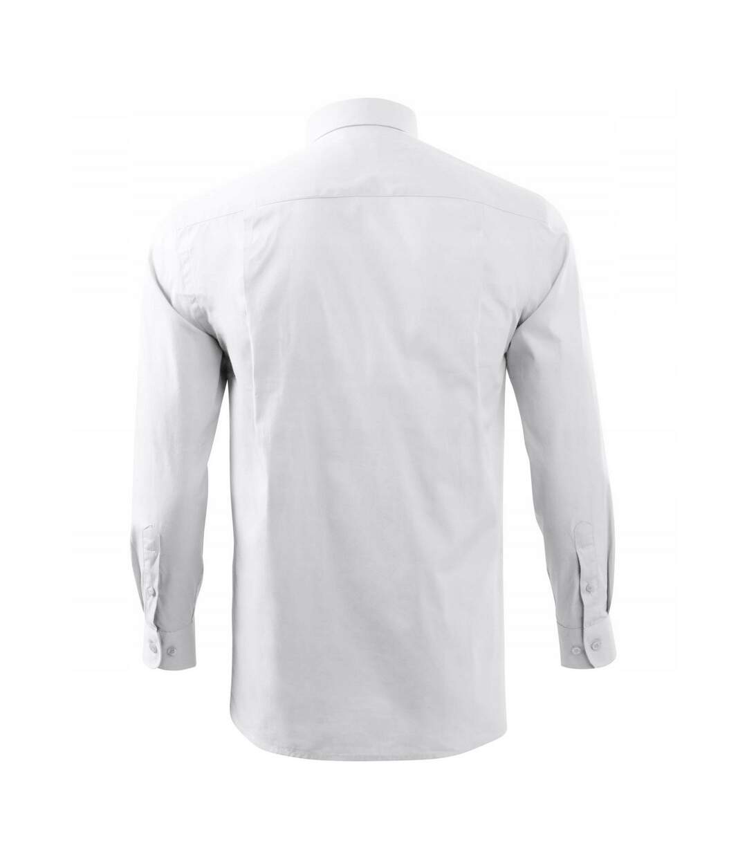 Chemise Manches Longues Motif/style Uni Homme Blanc Malfini-2