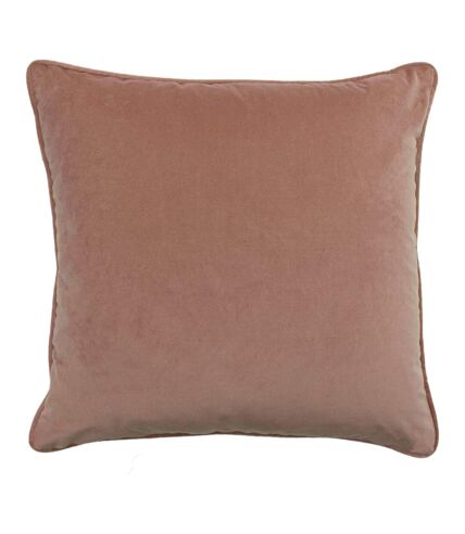 Leveque jacquard velvet cushion cover 50cm x 50cm blush/navy Paoletti