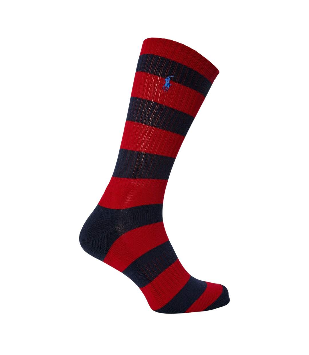 Lot De 2  Chaussettes Motif/style Ours Adulte Bleu Marine Blanc Ralph Lauren-3