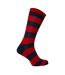 Lot De 2  Chaussettes Motif/style Ours Adulte Bleu Marine Blanc Ralph Lauren-3