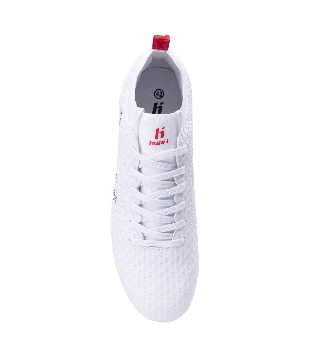 Chaussures De Foot Dagano Ag Homme Blanc Rouge Huari-4