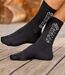 Pack of 5 Men's Pairs of Sports Socks - Black White Grey