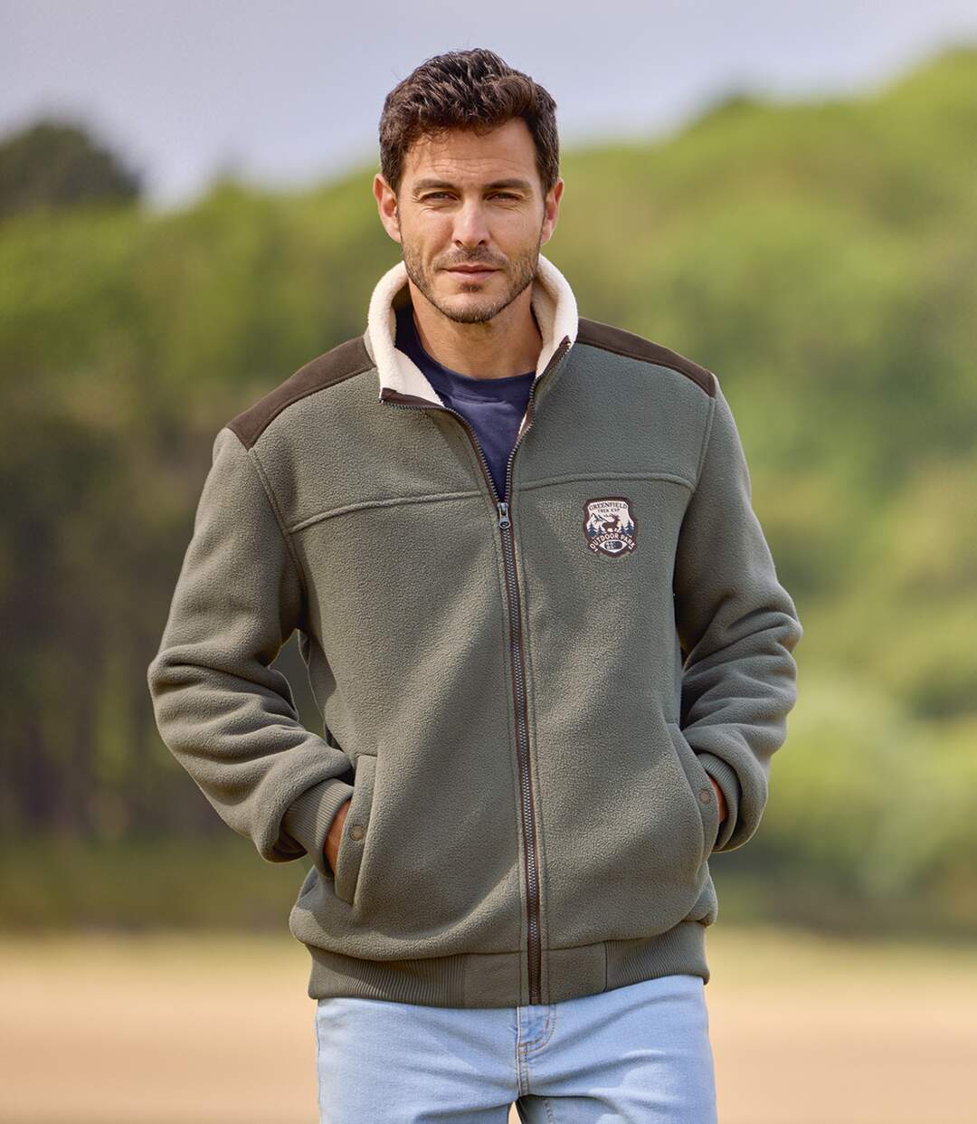 Le Blouson Polaire Doublé Sherpa-4