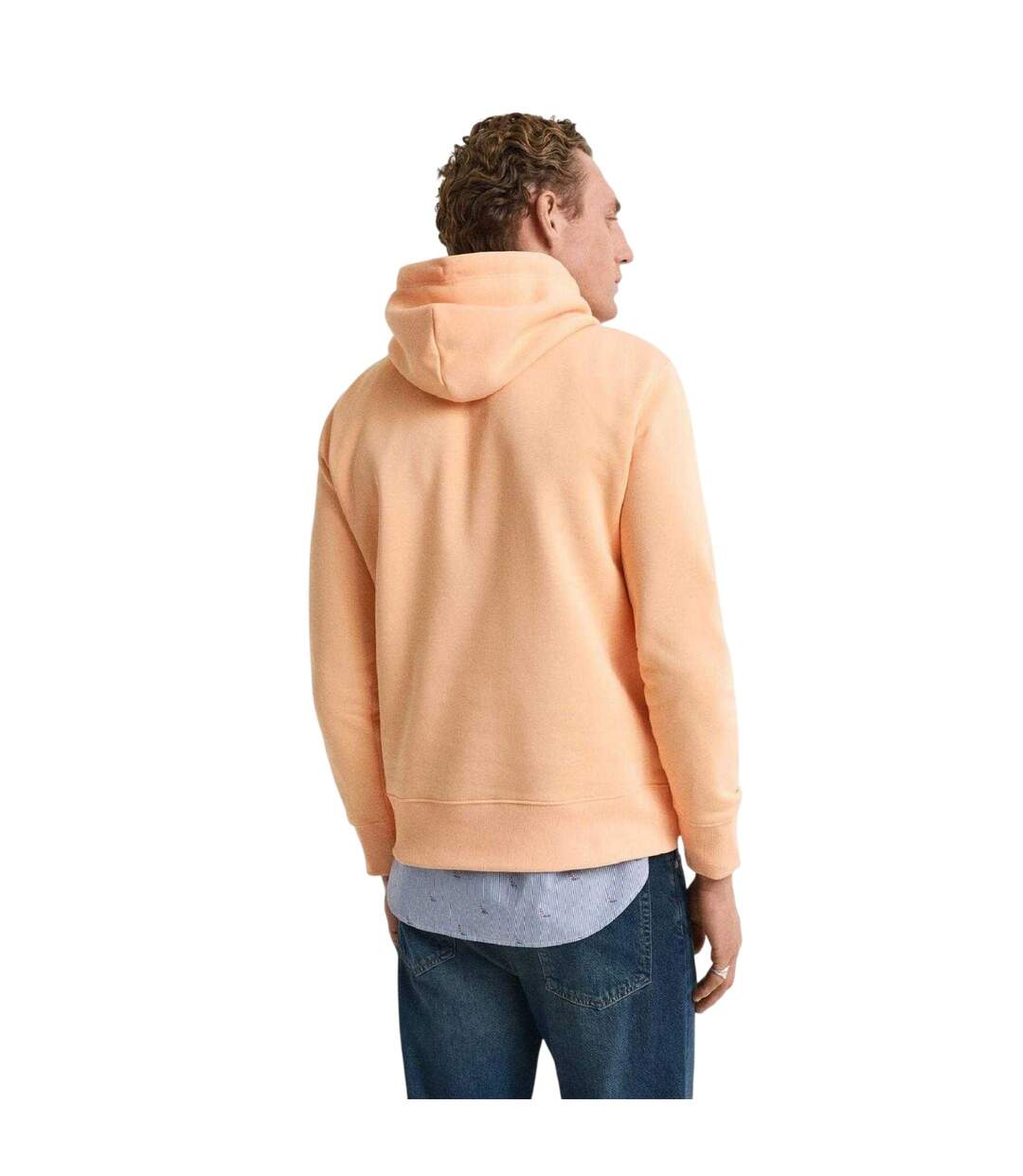 Sweat À Capuche Avec Cordons Shield Homme Orange Gant-3